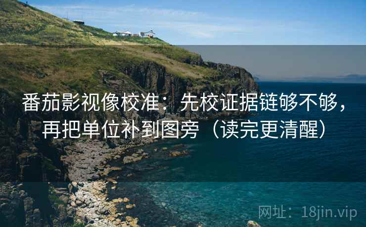 番茄影视像校准:先校证据链够不够,再把单位补到图旁(读完更清醒) 番茄影视像校准:先校证据链够不够,再把单位补到图旁(读完更清醒)